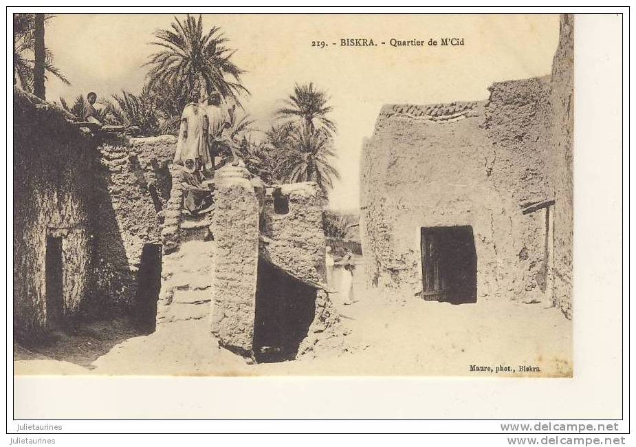 biskra quartier de m´cid cpa bon état