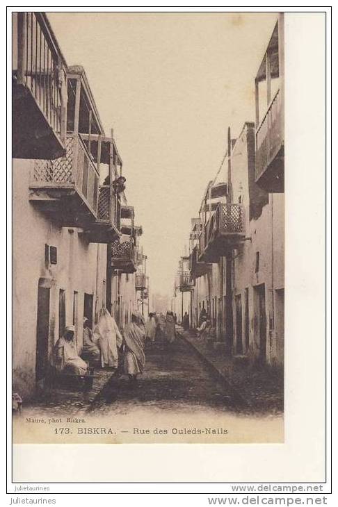 biskra rue des ouleds-nails cpa bon état