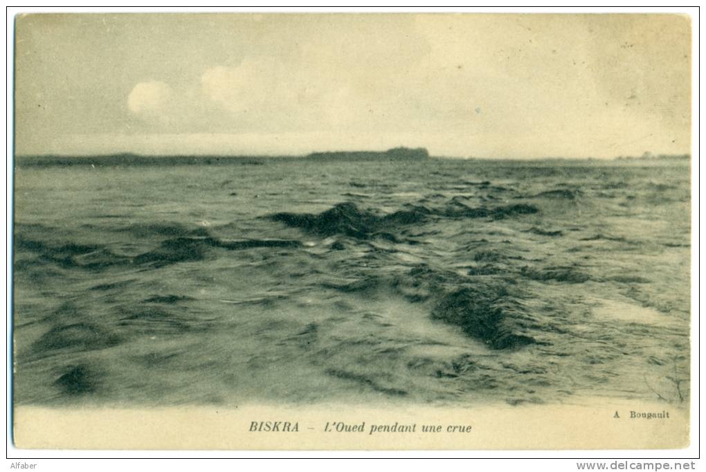 Biskra  Oued pendant une crue.