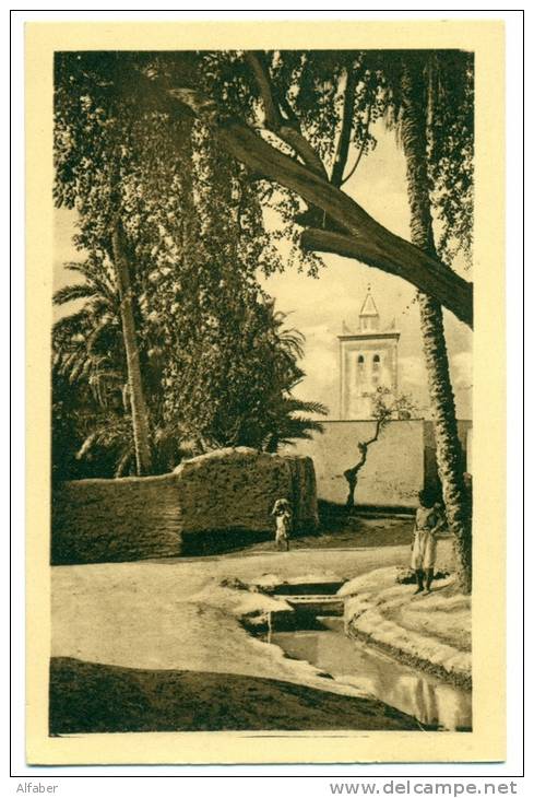 BISKRA  Dans le Vieux Biskra. Mosquée de Bab-el-Darb.