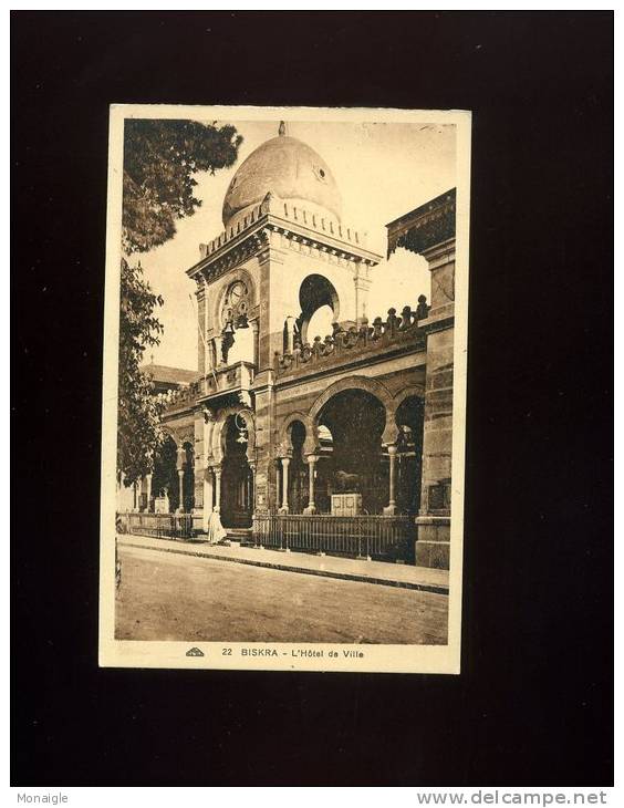CPA ALGERIE  BISKRA HOTEL DE VILLE