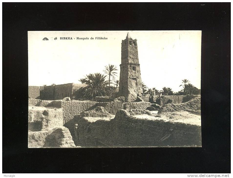 CPA ALGERIE  BISKRA N° 46 MOSQUEE DE FILLIECHE