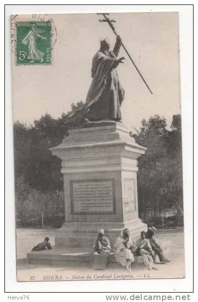 ALGERIE - BISKRA - Statue du Cardinal Lavigerie