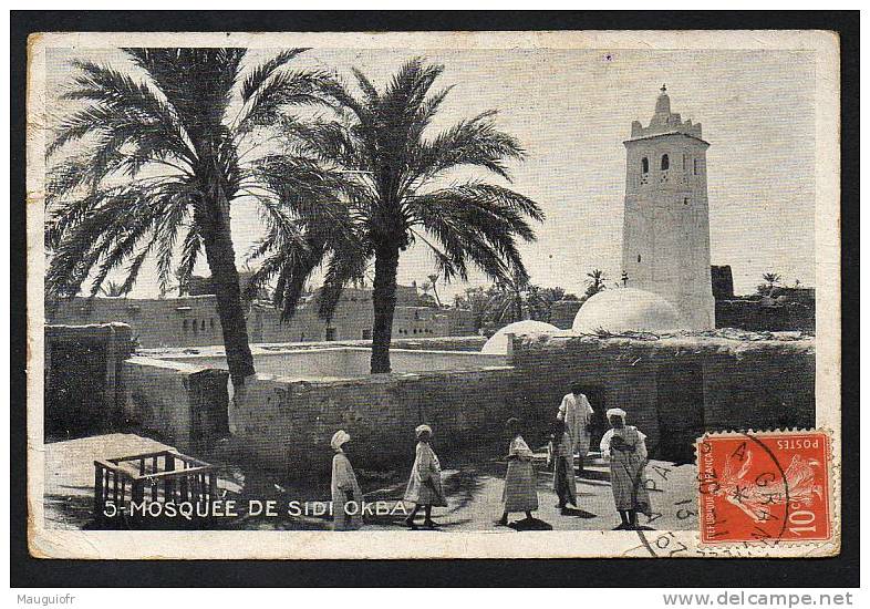 DD / ALGERIE / BISKRA / MOSQUEE DE SIDI OKBA / CIRCULEE EN 1913