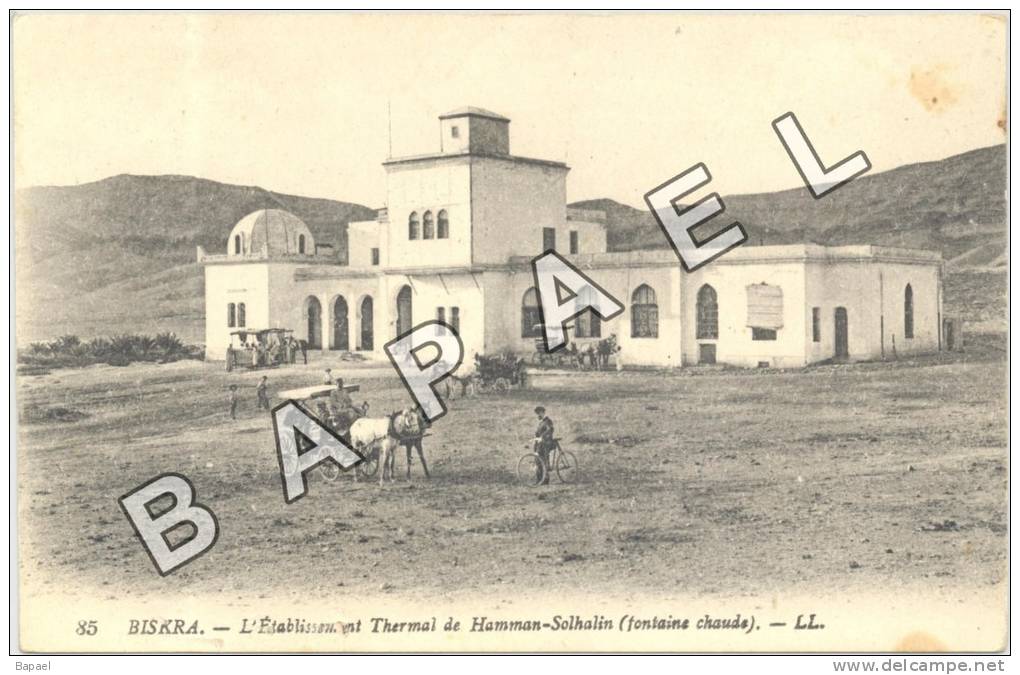 Biskra (Algérie) - L'Établissement Thermal de Hamman-Solhanin (Fontaine Chaude)