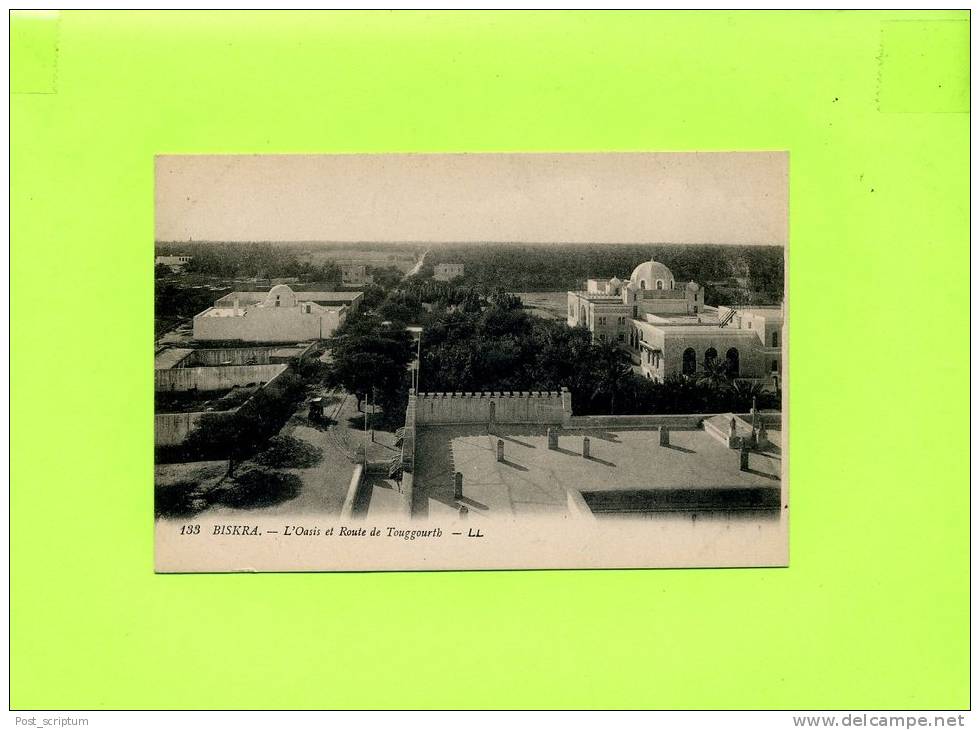 Afrique - Algérie - Biskra - oasis et route de Touggourth