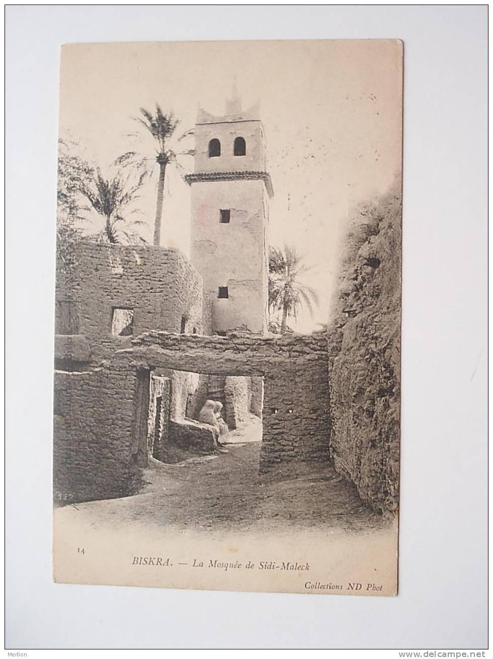 Algérie  - BISKRA   - La Mosquée de Sidi-Maleck   VF 1910´s  D40488a