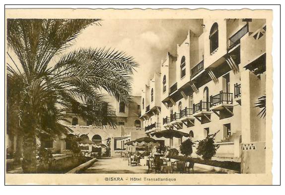 CPA BISKRA, Hotel Transatlantique.