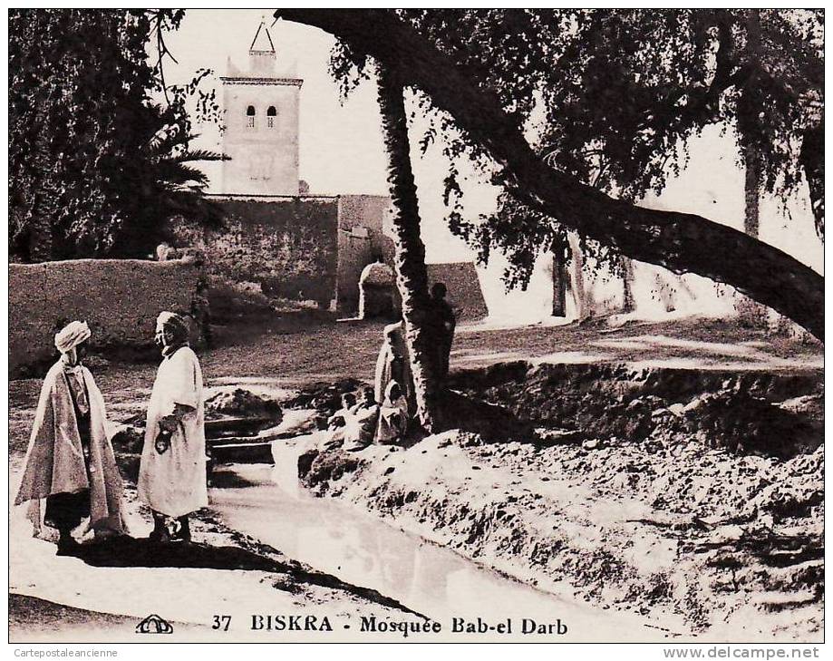 BISKRA MOSQUEE BAD el DARB 1930s ¤ CAP 37 ¤ ALGERIE ALGERIA ALGERIEN ARGELIA ALGERIJE ¤566AA