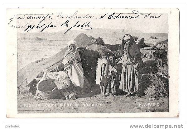 BISKRA - CAMPEMENT DE NOMADES