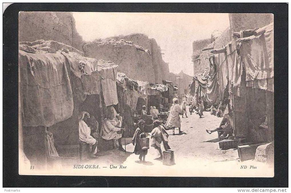 ### ALGERIE ALGERIA Sidi Okba UNE RUE BISKRA No.35 ND ALL AUCTIONS START AT 1 euro