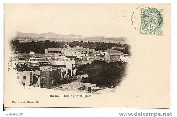 ALGERIE.-BISKRA.-Pris du Royal Hôtel-Oct 41