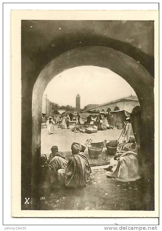 X - BISKRA - VUE SUR LE MARCHE ( Animée ) ALGERIE