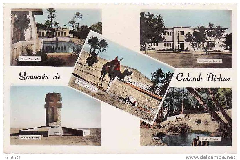COLOMB BECHAR ALGERIE Souvenir CPSM  5 vues des années  50