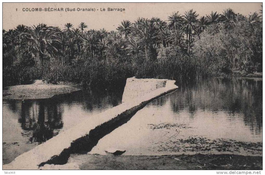 CPA COLOMB BECHAR LE BARRAGE.
