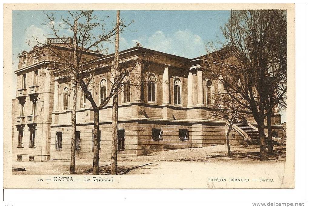 Algerie - BATNA - Tribunal trés jolie carte