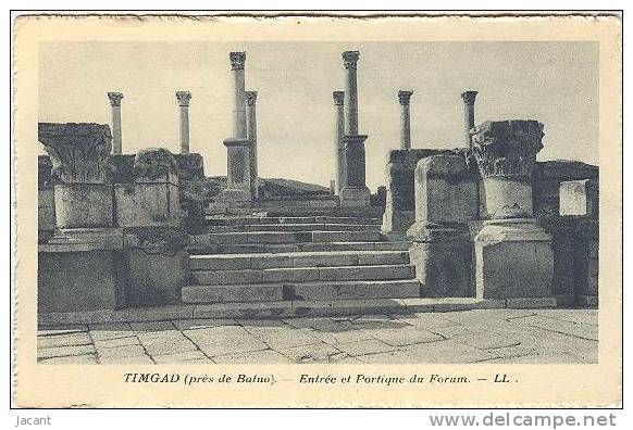 Timgad - prés de Batna - Entrée et Portique du Forum - Ed. Hotels Transatlantique