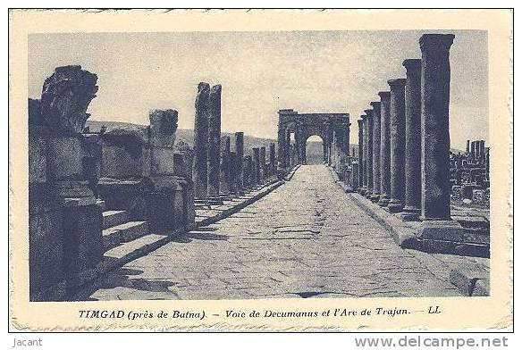 Timgad - prés de Batna - Voie de Documanus et l´Arc de Trajan - Ed. Hotels Transatlantique