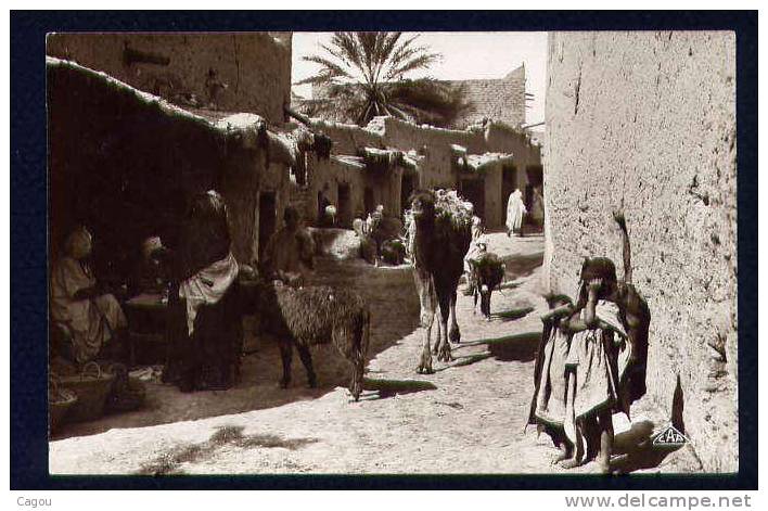 Une rue de village arabe. (non située, mais mention écrite au dos BATNA)