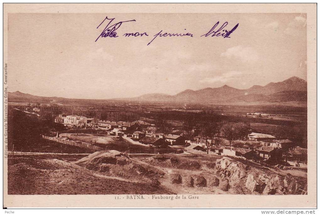 cpa Batna faubourg de la gare