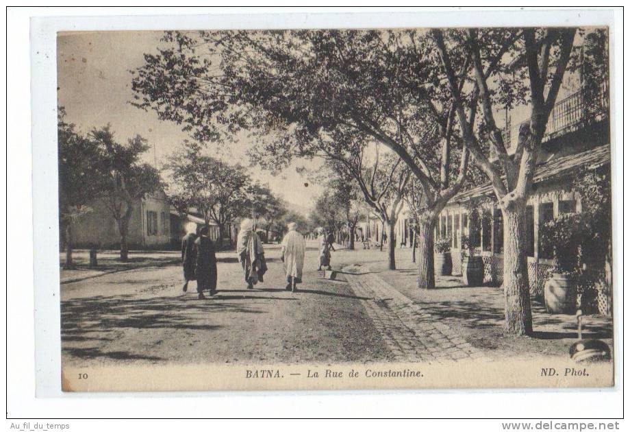 BATNA , LA RUE DE CONSTANTINE , ANIMATION