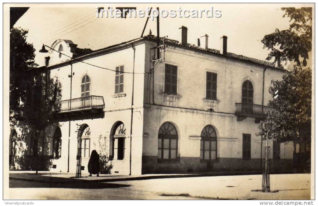 BATNA ALGERIA LE BATIMENT DES GARDES MOBILES OLD REAL PHOTO POSTCARD