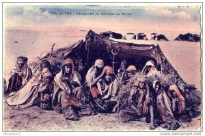 CPA (Réf I083) 1136 BATNA (AFRIQUE - ALGÉRIE) Campement de Nomades au désert (animée)