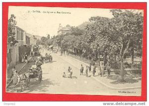 BATNA cpa animée Le Square et Rue Gambetta     19 PS