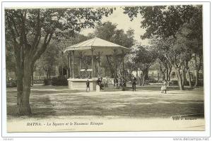 CPA Animée-BATNA--Le square et le nouveau kiosque--