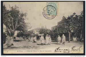 ALGERIE - BATNA - CONSTANTINE / 1905 CPA HOTEL DE VILLE
