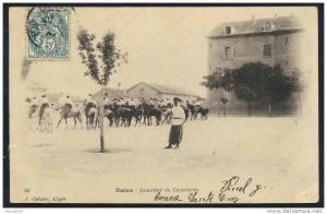 ALGERIE - BATNA - CONSTANTINE / 1904 CPA QUARTIER DE CAVALERIE - ARMEE - CHEVAUX