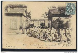 ALGERIE - BATNA - CONSTANTINE / 1904 CPA CASERNE DES ZOUAVES - ARMEE