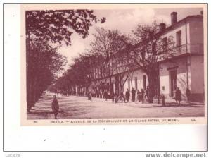 BATNA - Avenue de la République et le Grand Hôtel d´Orient  - n° 38