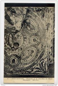 Algérie--BONE-HIPPONE--AN NABA-Propriété de M Chevillot---Les Muses (mosaique) n° 82  éd ND Photo