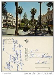 Algeria - Annaba - Cours de la Revolution - street scene - people - ecritée 1980