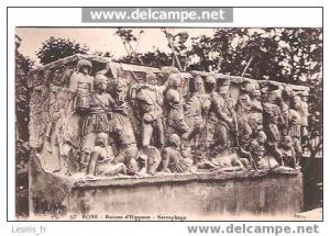 CPA - 67 - BONE - RUINES D´HIPPONE - SARCOPHAGE