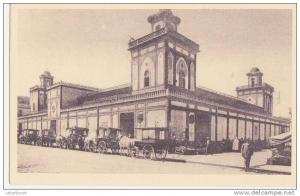 carte postale ancienne 1930 Algérie Bone  (fètes du centenaire en 1930)le marché arabe