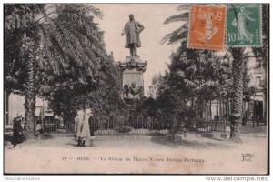 ALGERIE - Annaba - BONE.  Animée - La Statue de Thiers, Cours Jérôme-Bertagna, ND Phot.  n°19.