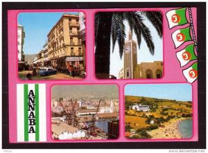 ANNABA - 4 vues diverses - Circulated under Cover  - Circulé sous enveloppe.