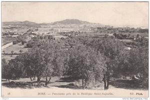 cpa de BONE - Panorama pris de la Basilique Saint Augustin