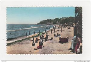 Algérie Bône N° 29 la plage Saint Cloud personnages carte dentelée écrite