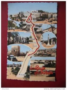 ALGERIE EX.COLONIE FRANCAISE -DE BONE A EL-OUED LA ROUTE DU SAHARA PETIT FORMAT
