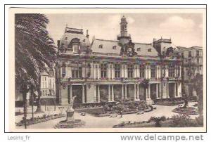 CPA - L´ALGERIE - CENTENAIRE EN 1930 - BONE - L´HOTEL DE VILLE ET LE SQUARE DE LA LIBERTE -