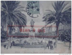 ALGERIE BONNE LA STATUE THIERS ET LE COURS BERTAGNA (animée)