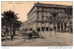 Algérie- Bône- Palais Lecoq- Animée- Attelage- Carte écrite en 1923