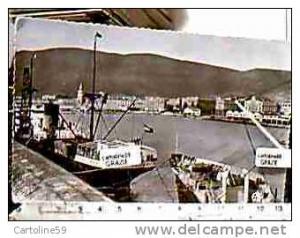 ALGERIA ALGERIE BONE VUE GENERALE DU PORT Annaba NAVE SHIP CARGO BATEAUX V1957 DA1453
