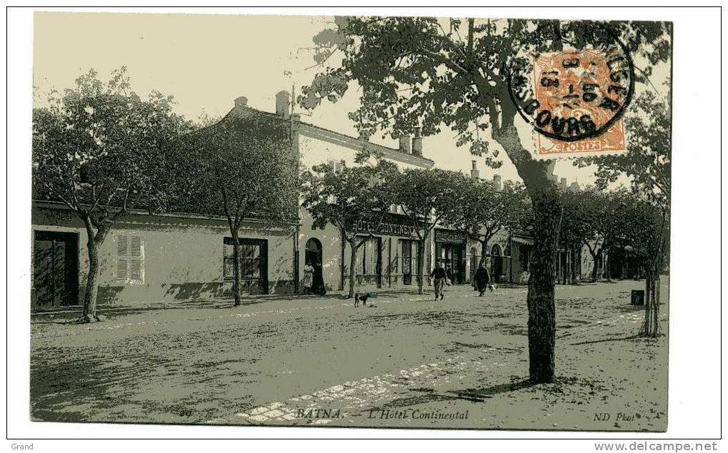 ALGERIE-BATNA-L'Hotel Continental-CPA 1900