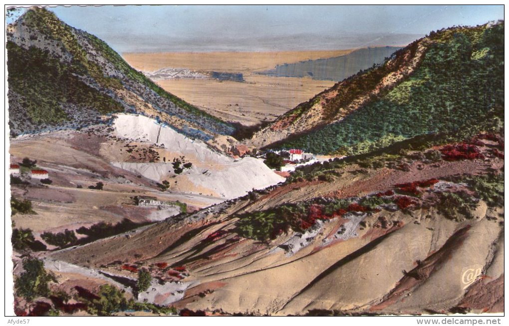 CPA  BATNA  (algérie)    Le Ravin Bleu - Vue sur Batna (N°27).    (9333)