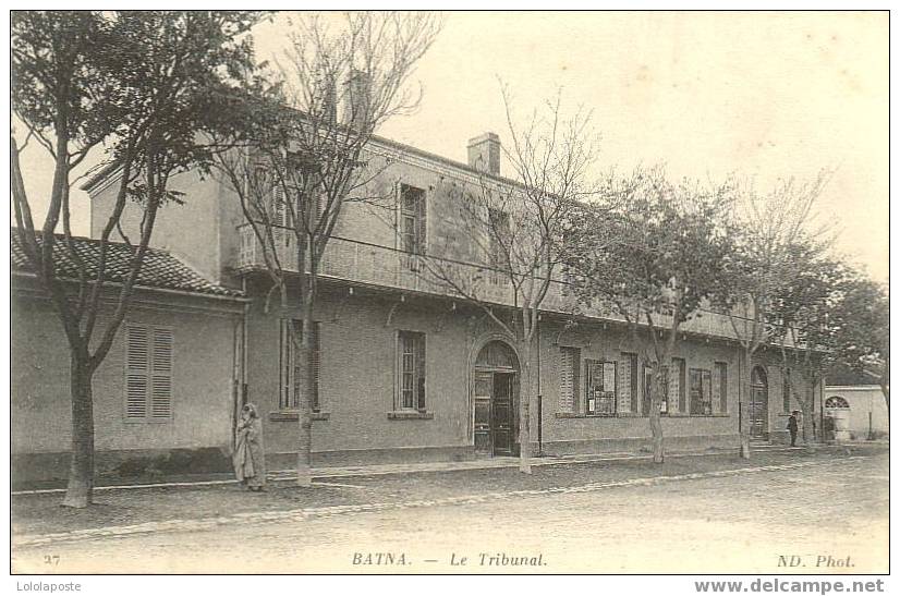 ALGERIE - CPA - BATNA - le Tribunal