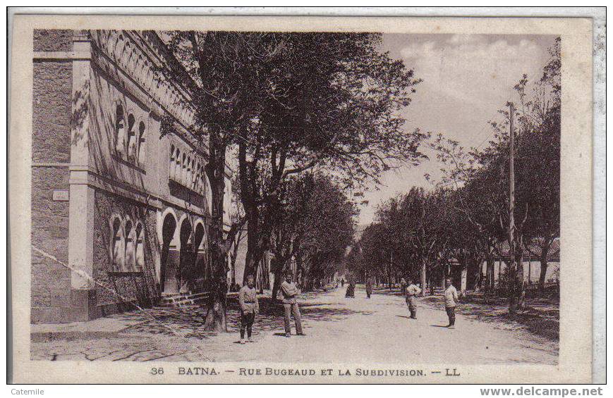 36, BATNA, Rue Bugeaud et la Subdivision, pli bas gauche